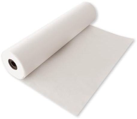 6 Stück Hygostar Backpapier Light, Rolle | Silikon-Beschichtung, L: 200m, B: 57cm, weiß, Karton, Backpapier, Pergamentpapier, Backpapier Rolle