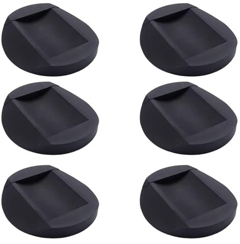Xiciki 6 Stück Wheels Stopper,rutschfeste Möbeluntersetzer,Bürostuhl Stopper Gummi,rutschfeste Gummifüße Pads Möbel Untersetzer,Gummi Möbeluntersetzer für Böden und Räder,Möbel,Sofas und Bett