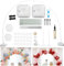 Youyijia Balloon Arch Kit with Balloon Stick Holder Water Fillable Base Reusable Balloon Stand Kit Adjustable Arch Stand DIY Pole Frame for Wedding Birthday Party Event Deco White