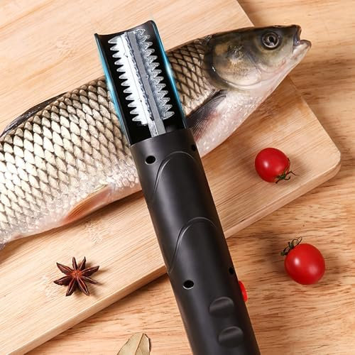 Tousiyra Raschietto Elettrico per Pesce Squamatore Pesce A Batteria Scaler Pesce Elettrico Squamatore Elettrico Squamatore Pesce Elettrico Professionale