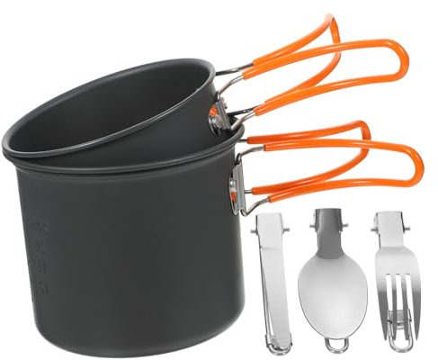 Toddmomy Utensilios De Cocina Camping Ollas y Sartenes para Acampar Picnic Exterior