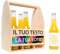 Creative Deco Cantinetta Portabottiglie Personalizzata | 24 x 16 x 30 cm | Cassa in Legno per 6 Birre o Vino, Regalo Personalizzato con Incisione Testo e Foto | Porta Bottiglie Artigianale Regalo Uomo