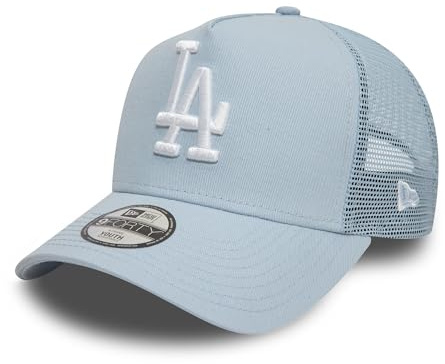 New Era Los Angeles Dodgers Baseball Cap für Kinder Mesh gebogener Schirm Kappe Trucker Mädchen Junge blau - Child