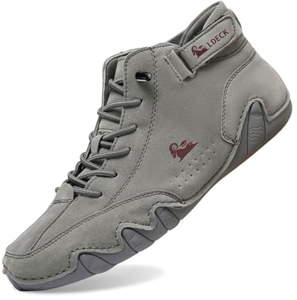 Stivali Alti in Pelle Scamosciata Fatti A Mano Italiani, Scarpe Uomo Impermeabili, All'aperto Antiscivolo Leggeri Traspiranti Tutte Le Stagioni Scarpe Casual Uomo