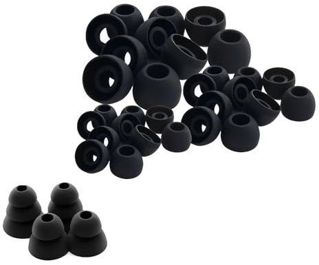 XIELBIS 11 Pairs Silicone Earbud Tips Set,Replacement Earbud Tips, Silicone EarBuds Ear Tips for Earphones - Small, Medium, Large Sizes Included