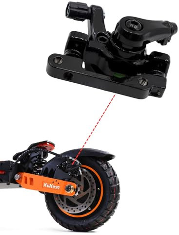 airwak Pinza de freno de disco compatible con Kukirin G2 Max / G2 Pro Scooter eléctrico, freno de disco mecánico original de aleación de aluminio con pastillas traseras