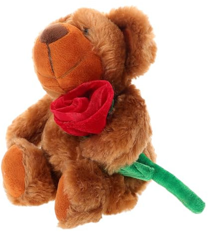 Garneck Orsetto Peluche Con Rosa Simpatico Peluche Per Fidanzata Regalo Per Compleanno e Altre Speciali