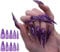 Halloween Press On Nails Long Stilettos False Nails Glitters Full Covers Stick on Nails Nails Art Decoration for Woman