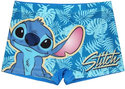 DISNEY Stitch Costume da bagno per ragazzi PER LA PISCINA, boxer da bagno, spiaggia ASCIUGATURA RAPIDA (IT, Numero, 98, 104, Regular, C)