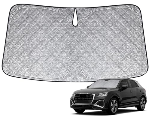 Parasol de Ventana Delantera de Coche Repuesto para Audi Q2 2016-2026, Parasol para Parabrisas de Coche en el Interior Plegable, Protección UV Reflectante contra el Polvo