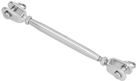 Fafeicy Kit de Garde-corps en Câble en Acier Inoxydable M5 avec Tendeur et Tendeur pour Terrasses et Clôtures (M12)