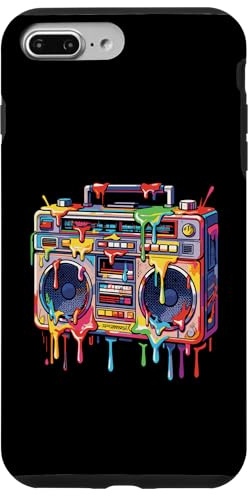 Hülle für iPhone 7 Plus/8 Plus Graffiti Boombox Old School Hip Hop Urban Retro Motiv