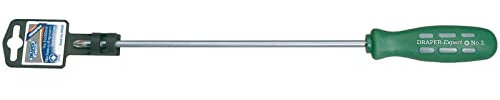Draper 55509 Expert Number 2 PZ Type Long Mechanics Screwdriver, 250mm , Blue