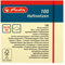 Herlitz Haftnotizen, 100 Blatt, 1 Stück, eingeschweißt, 75 x 75 mm, hellgelb