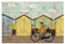 Pyramid International Sam Toft (Off for a Breakfast) Holzwand-Kunst, Holz, Mehrfarbig, 40 x 2.5 x 59 cm