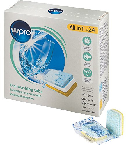 wpro TAB310 - Geschirrspülerzubehör/ Geschirrspülertabs mit Klarspüler-, Salz- und Glasschutzfunktion