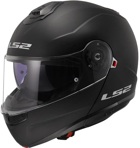 LS2, klapphelme moto STROBE II matt black, XS