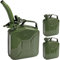 3x Jerrican essence en métal 5L avec bec verseur homologation ONU transport stockage liquides diesel huile voiture moto bidon récipient
