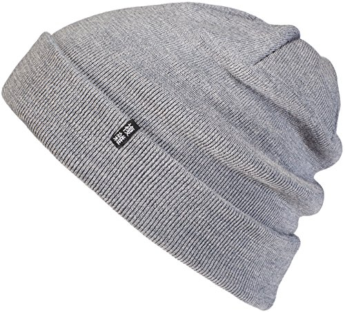 Enter the Complex Winter Mütze, Warme Woll-Beanie, 100% Merino, Damen und Herren, Grau