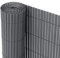 Ribelli® PVC Sichtschutzmatte Sichtschutzzaun Sichtschutz Zaun Balkon Windschutz (120 x 600 cm, Anthrazit)