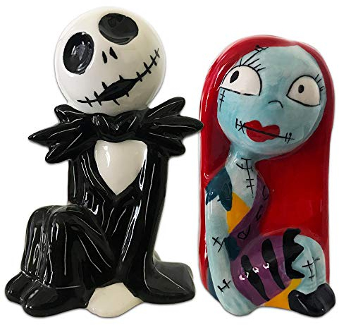 The Nightmare Before Christmas 25 Years Jack Skellington and Sally Salt and Pepper Set