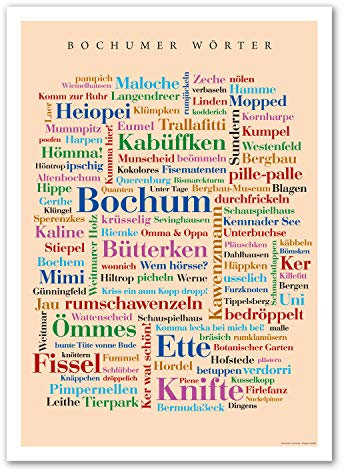 Poster Bochumer Wörter (50x70 cm)