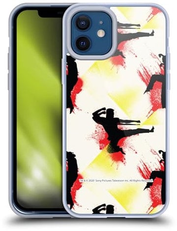 Head Case Designs sous Licence Officielle Cobra Kai Modèle De Coup De Pied Graphiques Coque en Gel [Qualité Militaire] Compatible avec Apple iPhone 12 / iPhone 12 Pro Et Compatible avec MagSafe