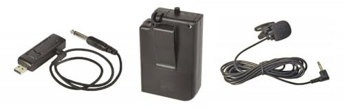 QTX | U-Mic Wireless UHF Microphone Kit | Tie Clip Mic