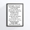 Din A4 Kunstdruck ohne Rahmen - Du bist genug - Spruch Mantra Inspiration - Du wirst geliebt - Motivation Druck Poster Deko Bild
