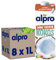 Alpro Bebida Vegetal de Coco sin Azúcar - Pack de 8 x 1L