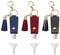 3PCS 30ml Refillable Bottle Keychain Portable Bottle Reusable Travel Bottle with PU Leather Cover, Funnels, Hook for Outdoor Trip Shopping School (Palacy)