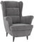 vidaXL Sessel, Relaxsessel mit gepolstertem Sitz Armlehnen, Fernsehsessel Loungesessel für Wohnzimmer, Polstersessel Ruhesessel, Hellgrau Samt