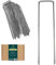 GREEN HAVEN Pinzas de jardín galvanizadas fuertes en forma de U, paquete de 100 – 6 pulgadas150 mm, perfectas para membranas de control de malezas, césped artificial, red, tela, etc. | Estacas de