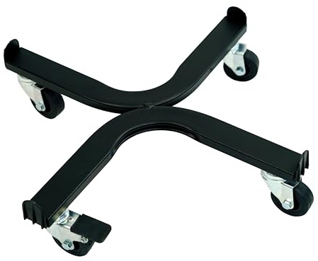 Tecnokit: Carrello portapiante, Varie Dimensioni, con Ruote industriali Ø 5 cm, Struttura in Acciaio, Adatto per Interni ed Esterni, Giardinaggio. (Ø cm 25, Nero)