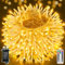 Ollny Fairy Lights Mains Powered, 40m 400 LED Outdoor String Lights, Warm White Waterproof Garden Light with Plug/Timer/8 Modes/Dimmable for Outside/Indoor/Window/Wedding Decorations