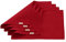 Vivi Idee® 4er Tischsets Platzset 100% Baumwolle Weihnachtsdeko Platzdeckchen Stoff abwaschbar Handgenäht 52x33cm (Rot)