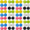 TIHOOD 60PCS Colorful Contact Lens Case Bulk Eye Lense Box Holder Container Soak Storage Travel Kit for Eyes Care, 6 Colors