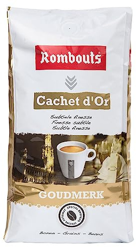 Rombouts original coffee beans collection to satisfy every need and any cup of coffee 500 gr, unique and ballanced (Cachet D'or beans)