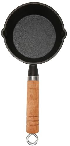 Mini Cast Iron Skillet, Kitchen Frying Pre-Seasoned Cast Iron Skillet Pans Nonstick Cookware Set, Frying Pan with Drip-Spouts, Pre-Seasoned Oven Safe Cookware for Stove, Oven, Grill Safe(13 * 4cm)