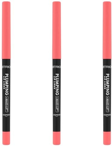 Catrice Plumping Lip Liner 160 S-peach-less, pink, Lippenkonturenstift, aufpolsternd, langanhaltend, mattes Finish, vegan, 3er-Pack, 3 x 0,35 g