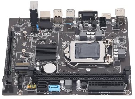 Elprico Scheda Madre LGA 1155, Scheda Madre da Gioco DDR3, Supporto LGA1200 e Processori Pentium di Seconda/Terza Generazione, Scheda Madre per Computer Desktop DDR3 USB 3.0 SATA3.0 a