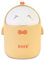 DYOUen Mini Table Trash Bin with Lid - Cute Cartoon Bin for Work, Offices, Home (yellow)