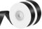 2 Rollen Satinband Schwarz, 20 mm x 22 m Geschenkband Schleifenband Stoffband Dekoband für Blumenstrauß Geschenkverpackung Halloween Geburtstag
