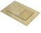 DAZZLEEX Gold Dual Flush Plate For TECE For Concealed Cisterns Square Push Button Plate For Pneumatic Dual Flush 20 * 150 * 5mm(Bright gold)