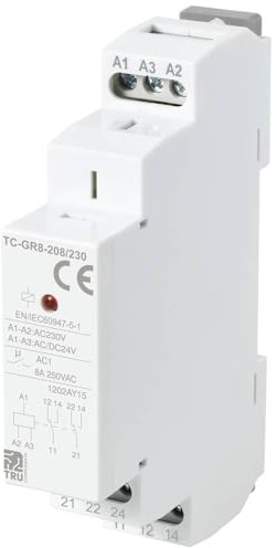 TRU COMPONENTS TC-GR8-208/230 Hilfsschalter 2 Wechsler 24 V/AC, 24 V/DC, 230 V/AC 8 A 1 St.