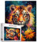 Tucocoo Tiger Portrait Jigsaw Puzzle 1000 Pieces Puzzles for Adults, Animal Sunflower Jigsaw Puzzles for Challenging Family Activity Games DIY Puzzle for Home Wall Decor Gifts - 20 x 27 Inches