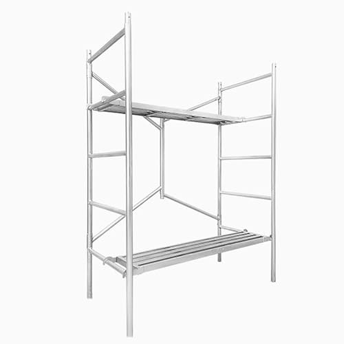 Mobile Scaffolding Ladder, Foldable Steel Scaffold Platform with Wide Non-Slip Platform, Scaffolding Equipment for RV Cleaning High Painting Walls, Drywall, Decorating (Size : H:180cm)