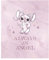 Komar Wandbild- Stitch Always an Angel - Größe 30 x 40 cm - Disney, Wandbild, Kunstdruck, Poster, Kinderzimmer, Rosa
