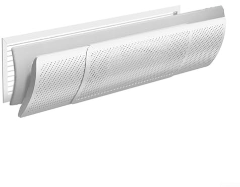 Deflector central de aire acondicionado ajustable y purifica el aire, compatible con varios sistemas de CA (filtro de algodón-S)