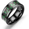 Hasdnker Ring Ringe Damen Bijouterie Herren Fashion 8Mm Black Dragon Rings for Men Women Inlaid Blue Carbon Fiber Men Rings Punk Wedding Band Jewelry 6 Style3